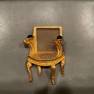 Vintage Karl Lagerfeld chair brooch